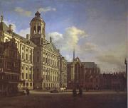 Jan van der Heyden The Dam with the New Town Hall in Amsterdam (mk05) USA oil painting reproduction